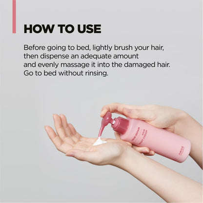 AMOS PROFESSIONAL True Repair Hair Night Cream – Overnight Leave-In Conditioner (6.0 fl oz)