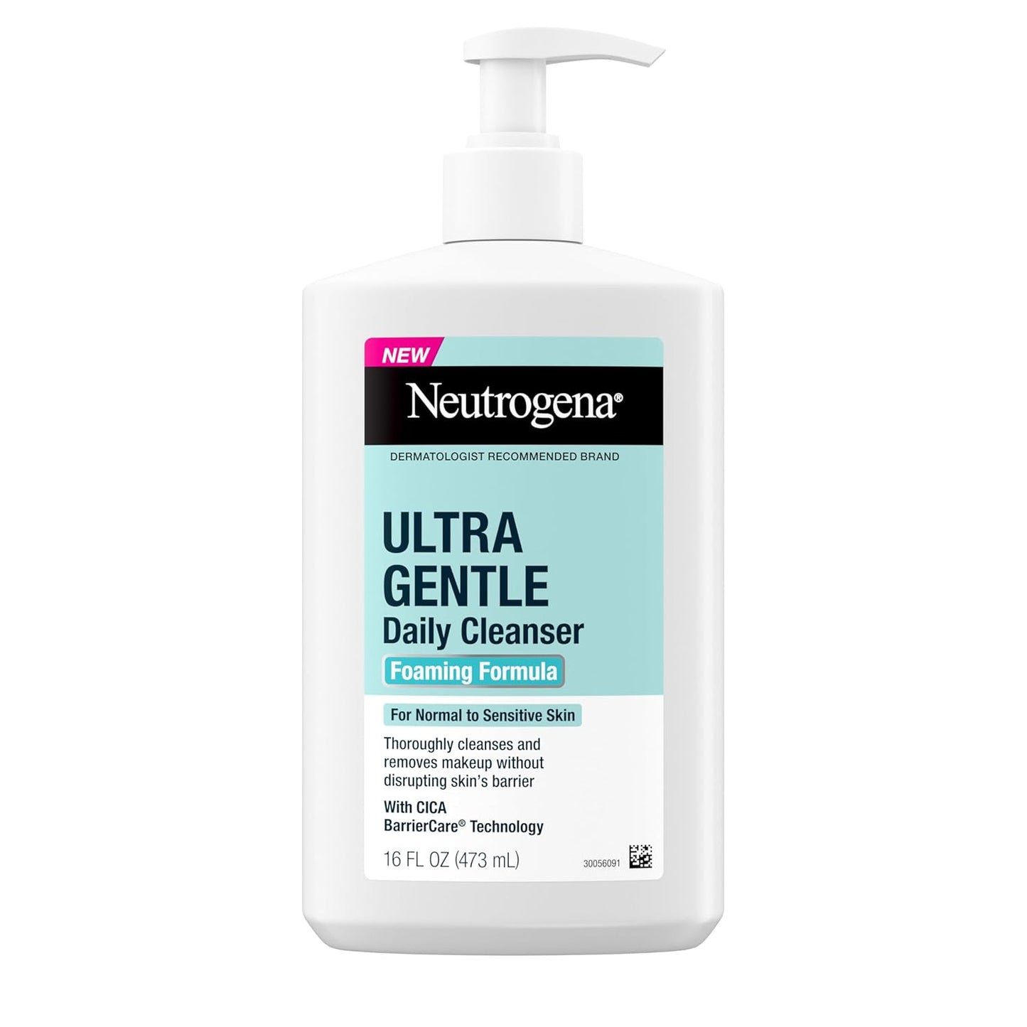 Neutrogena Ultra Gentle Foaming Facial Cleanser – Fragrance-Free (16oz)