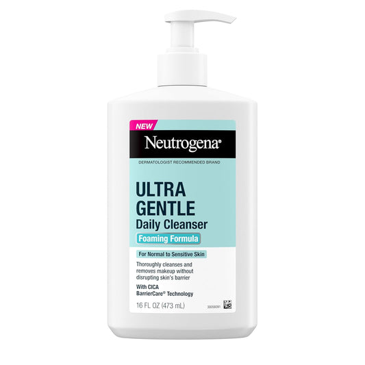 Neutrogena Ultra Gentle Foaming Facial Cleanser – Fragrance-Free (16oz)