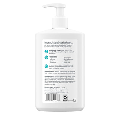 Neutrogena Ultra Gentle Foaming Facial Cleanser – Fragrance-Free (16oz)