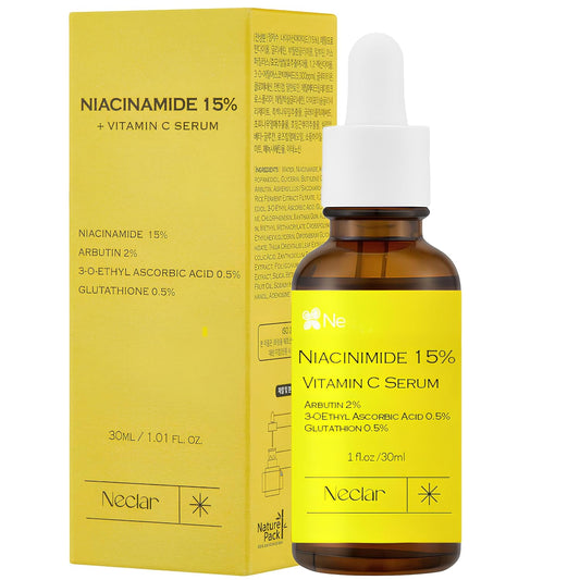 Niacinamide Serum for Face – 15% Niacinamide with Vitamin C & Glutathione (Fragrance-Free)
