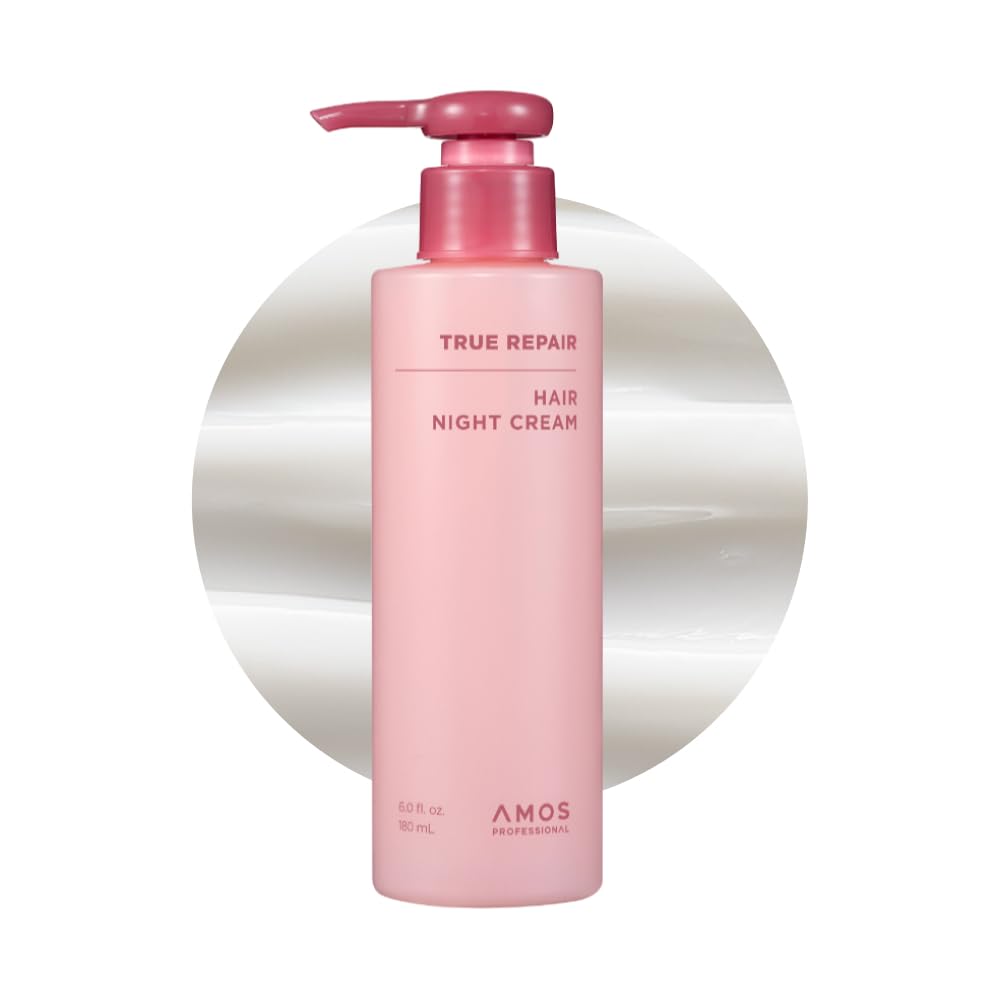 AMOS PROFESSIONAL True Repair Hair Night Cream – Overnight Leave-In Conditioner (6.0 fl oz)