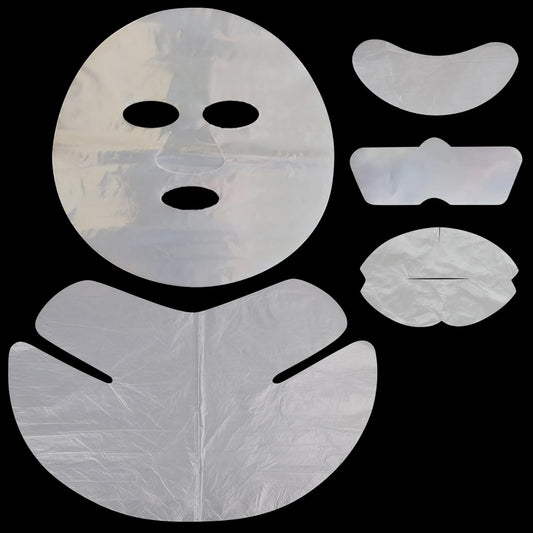 GELMAY 500PCS Face, Neck, Eye, Nose & Lip Disposable Plastic Mask Sheets