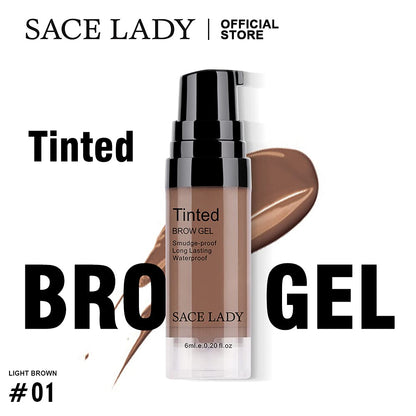 2 Colors Long Lasting Eyebrow Gel Set with Brushes – Waterproof Brow Tint Kit (2 × 6ml)