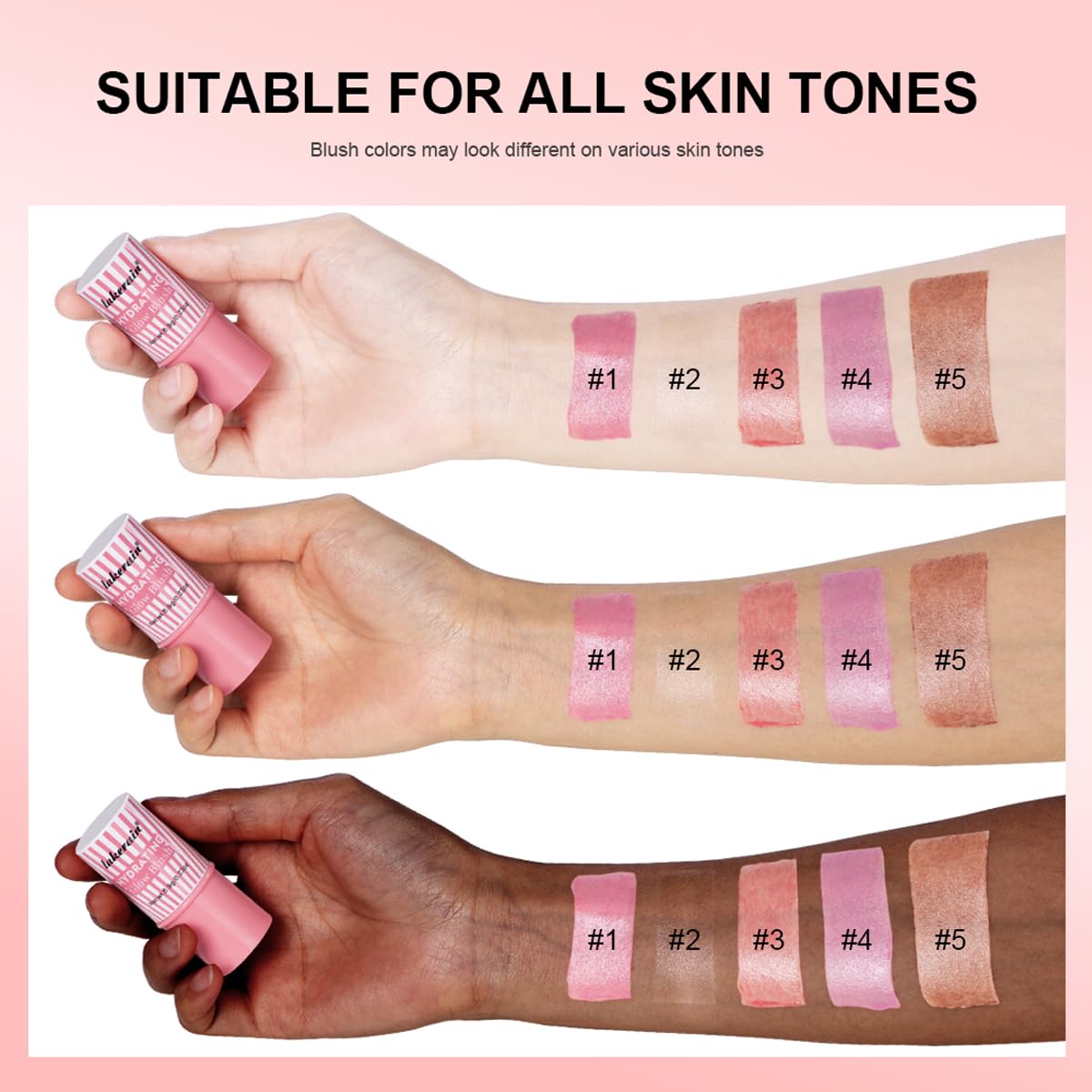 Cream Blush Stick – Natural Glow Finish (#4 Nude Pink)