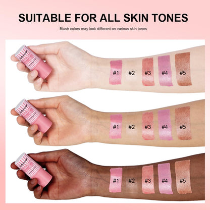 Cream Blush Stick – Natural Glow Finish (#4 Nude Pink)